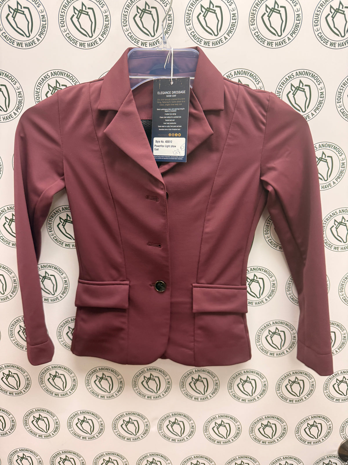 8 Child Ovation Elegance Show Coat Deepest Plum