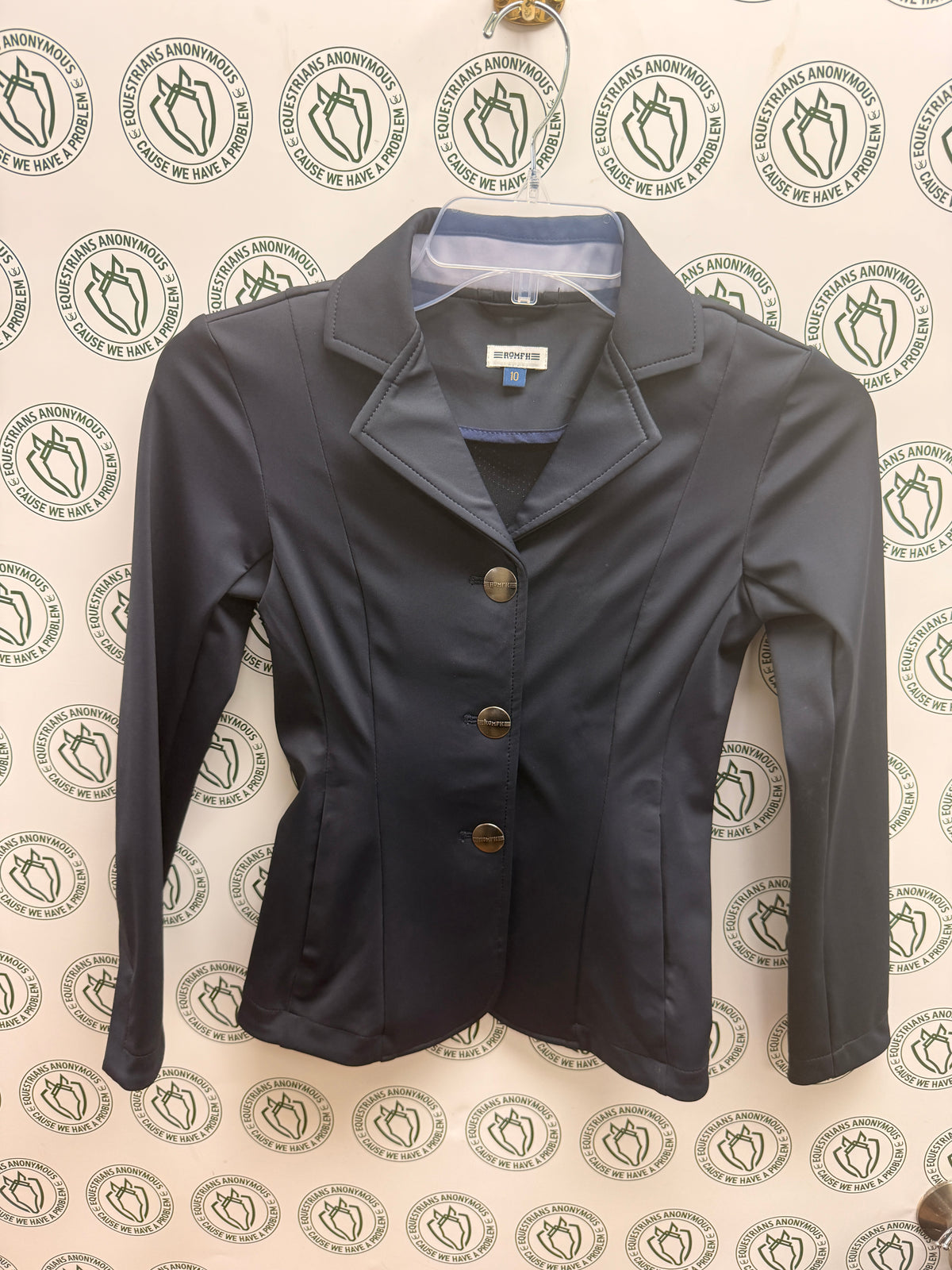 10 Child Navy Romfh 3 button show coat