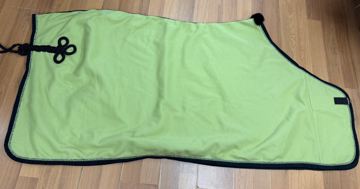 74 Equest Sage Fleece Cooler w Crystals and black edge