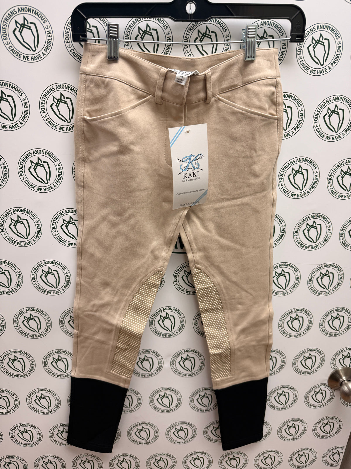 14 Child Tan knee patch breech by Kaki