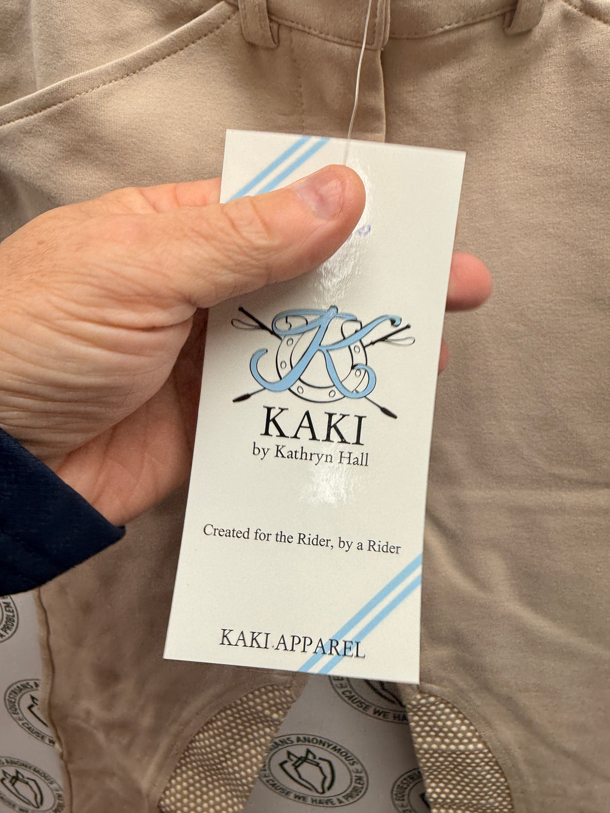 14 Child Tan knee patch breech by Kaki