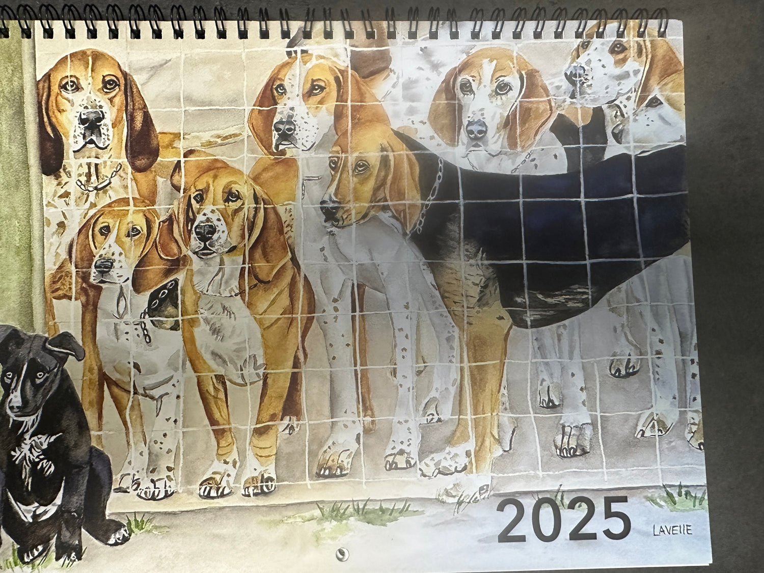 2025 Watercolor Hunt Calendar by Kimberly Lavelle