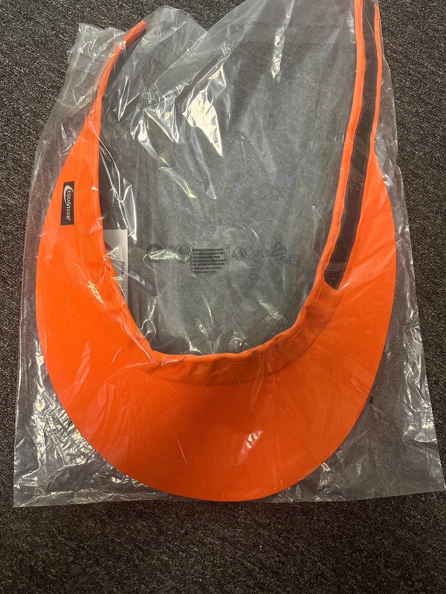 EquiVisor Orange brim for helmets