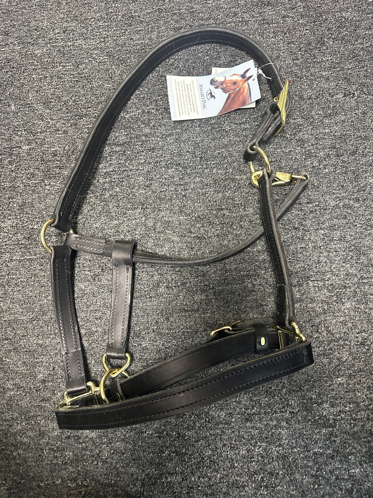 Horse Halter 1" HRS Black Turnout Halter