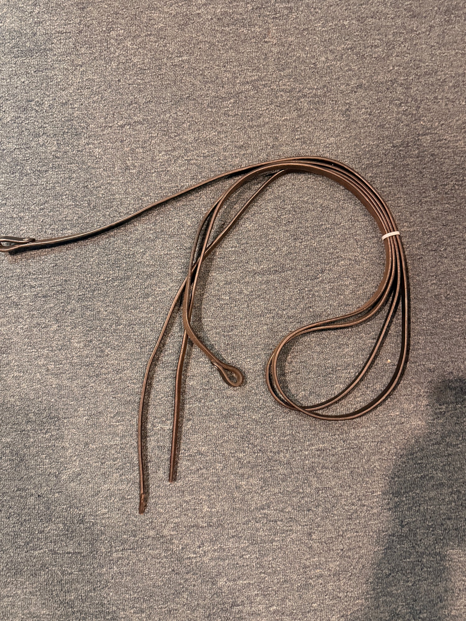 Leather western split reins