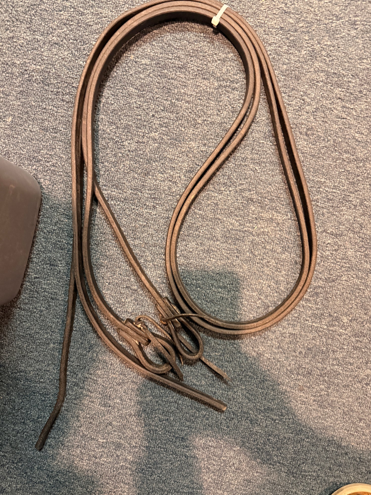 Leather western split reins