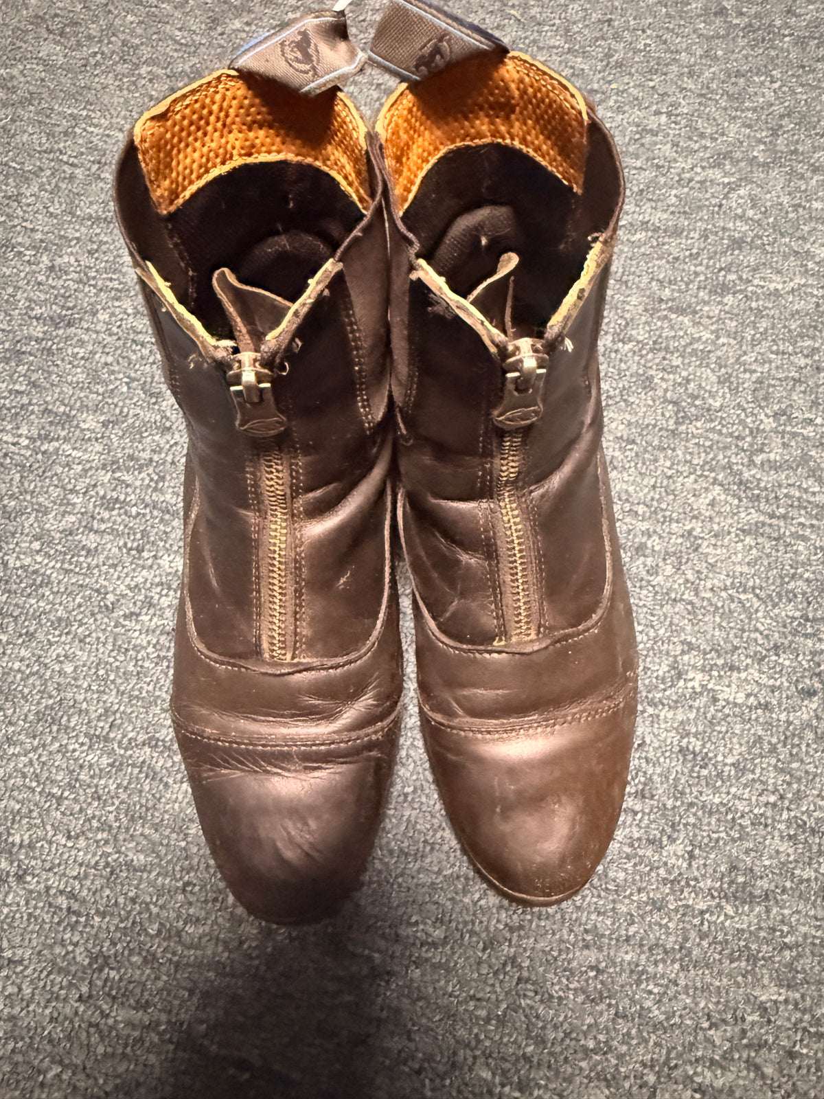 6 Zip Leather Smartpak Hadley paddock boots