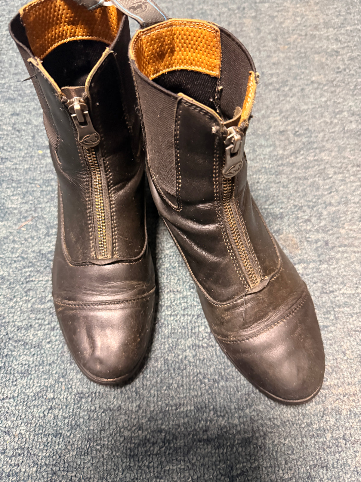 6 Zip Leather paddock boots by Hadley