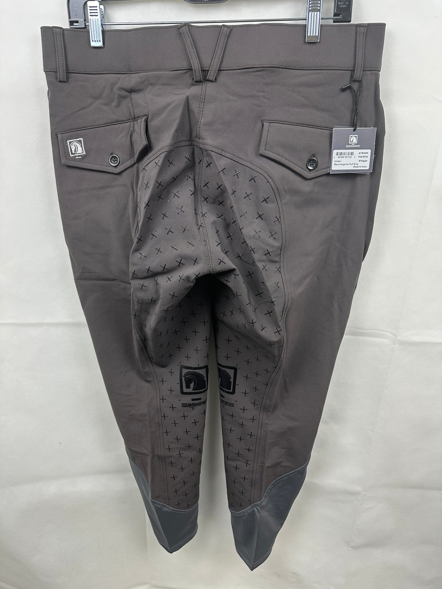 Men's Breeches Argento Full Grip by Romfh