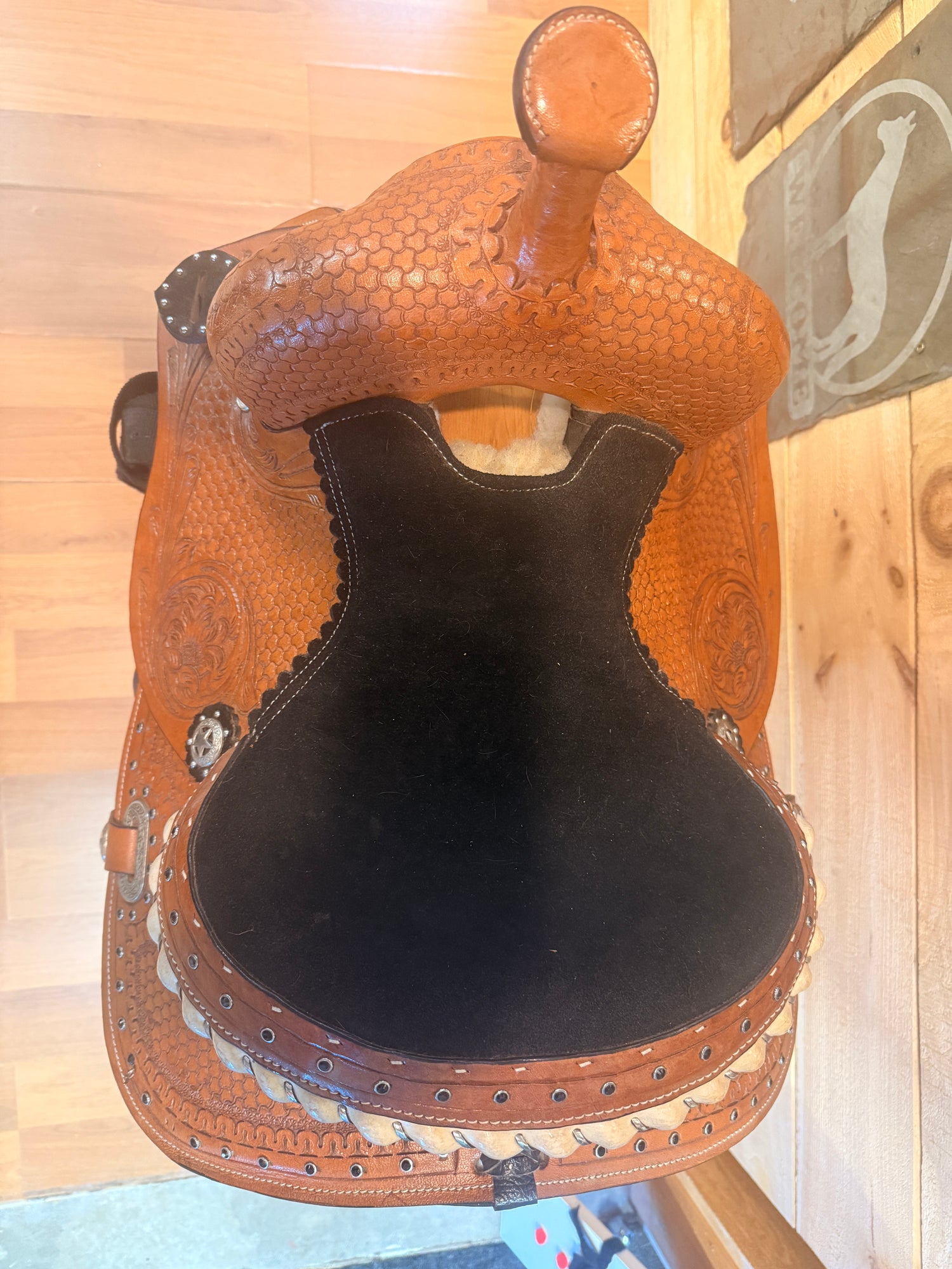 12.5" Youth Western Saddle with Pony Bridle and breastplate
