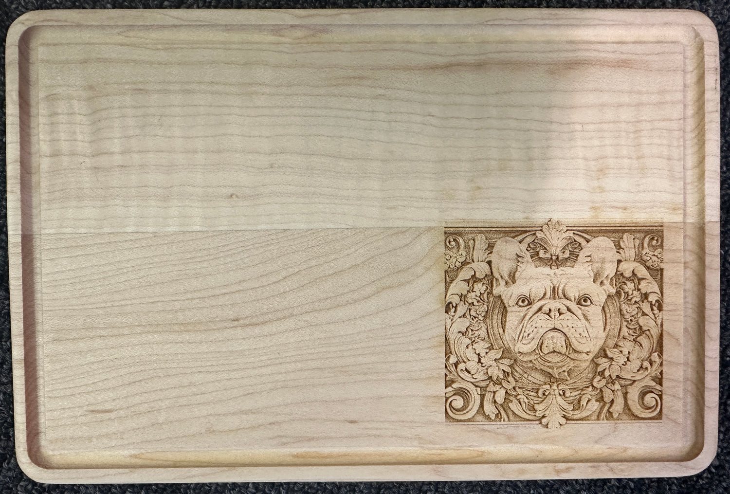 French Bull dog Cutting Board Engravings