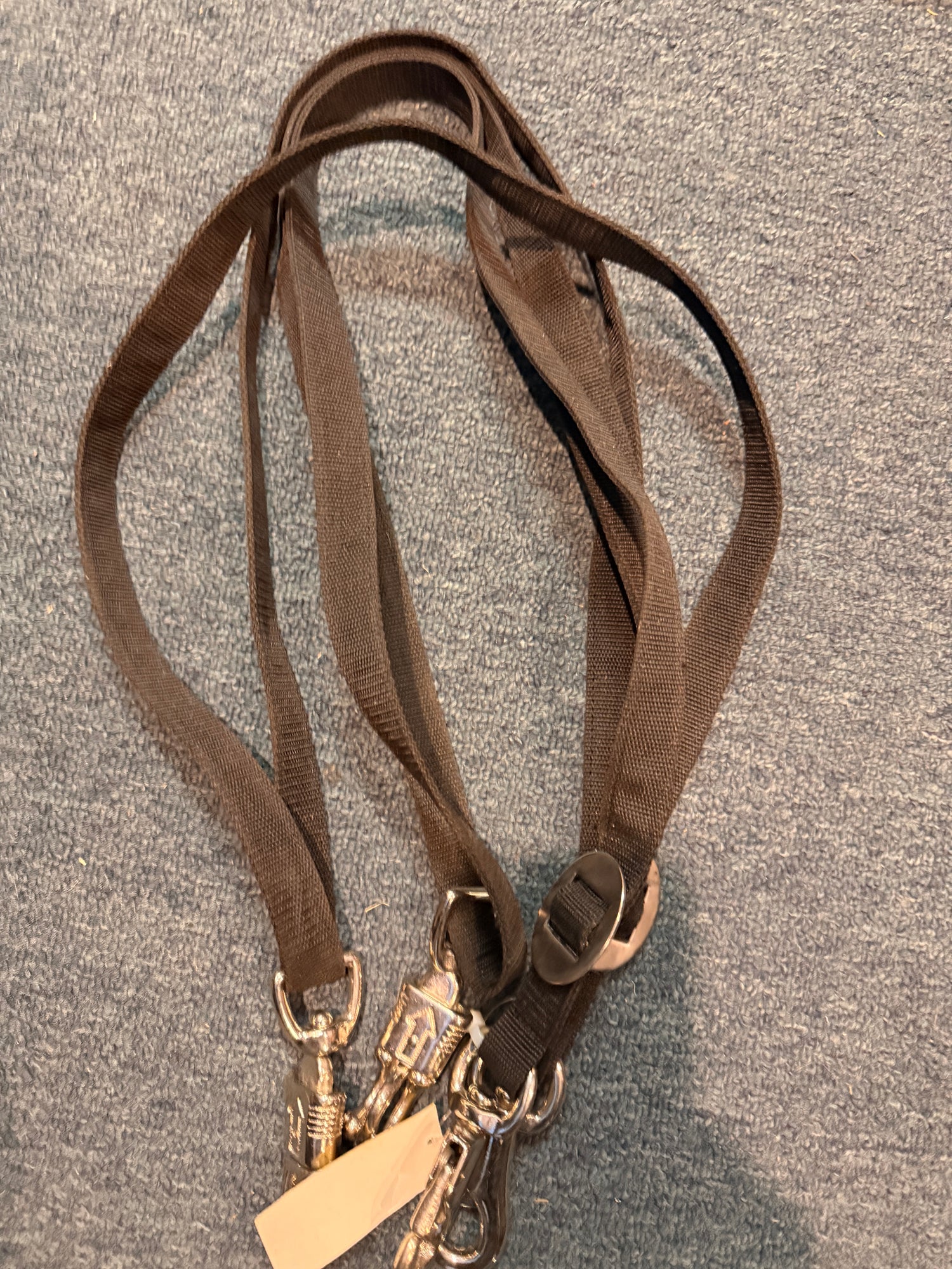 pair of black nylon cross ties