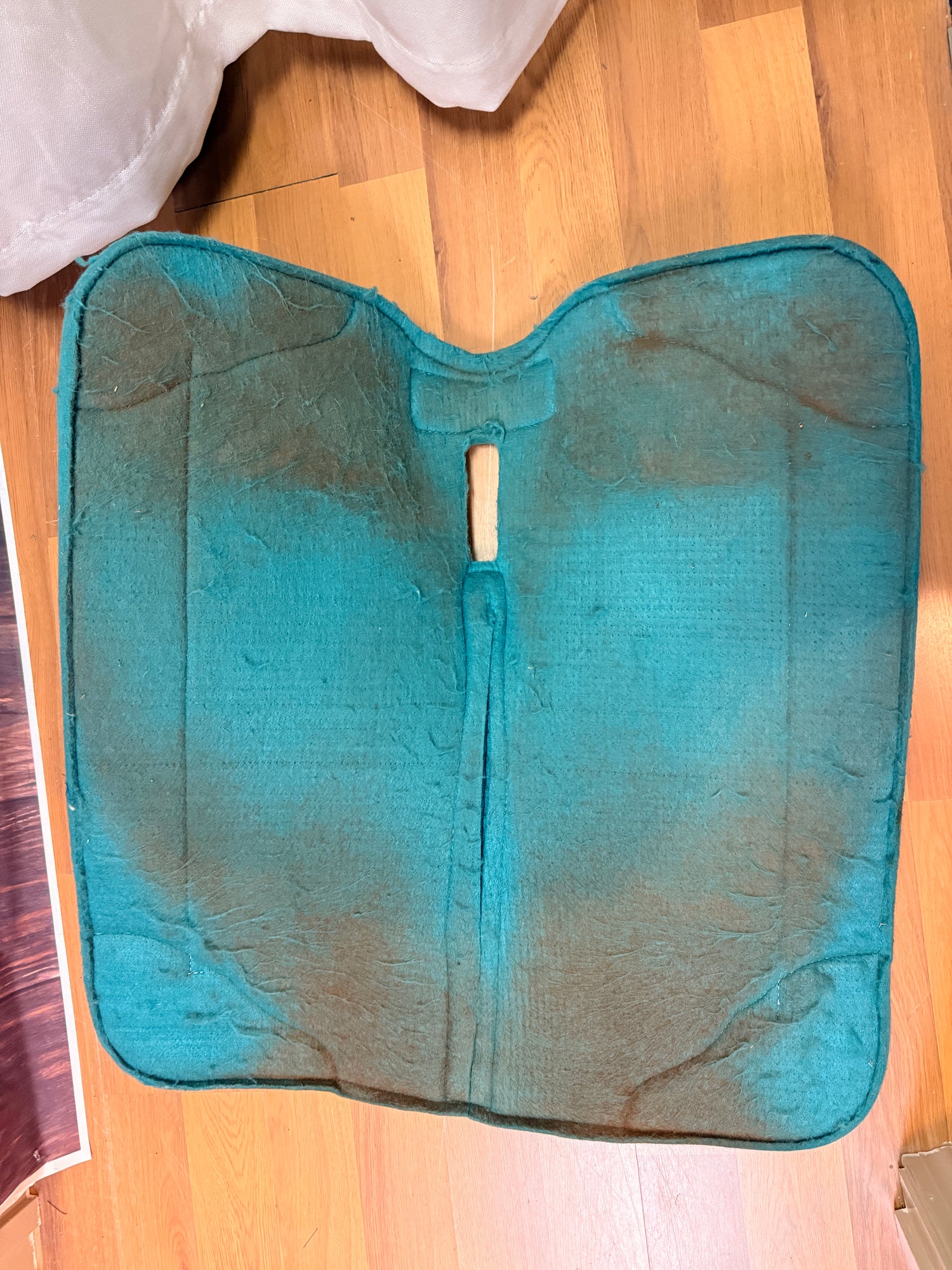 Western Saddle Pad Turquoise and Leather