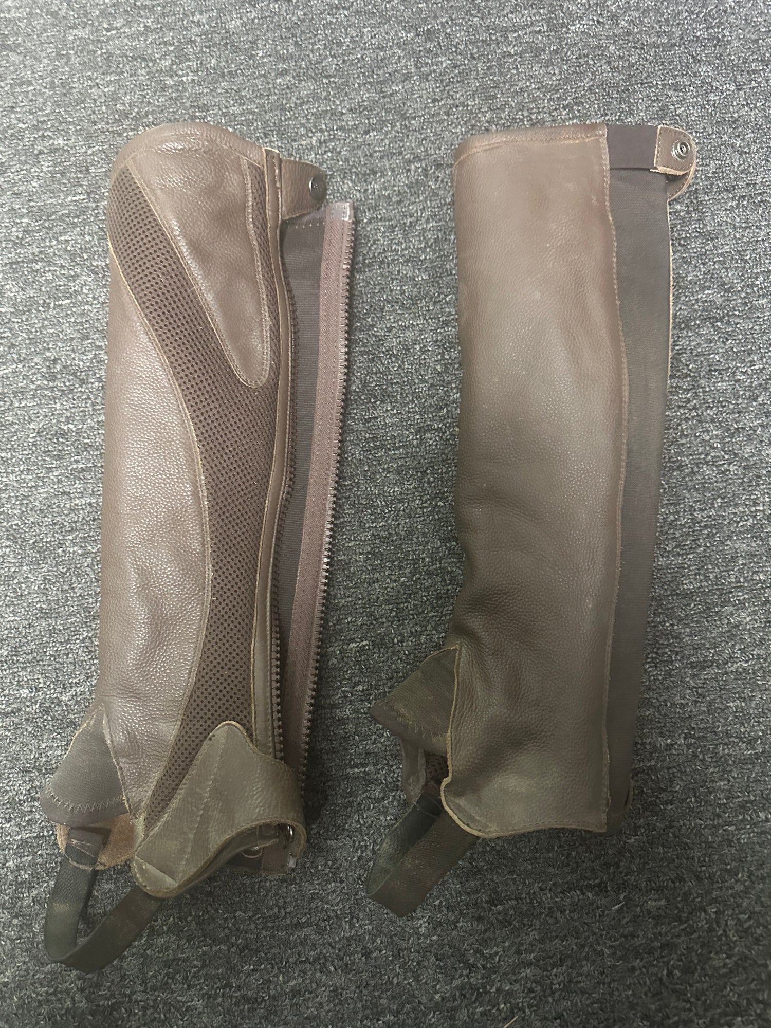 Large - Tall Brown Half Chaps