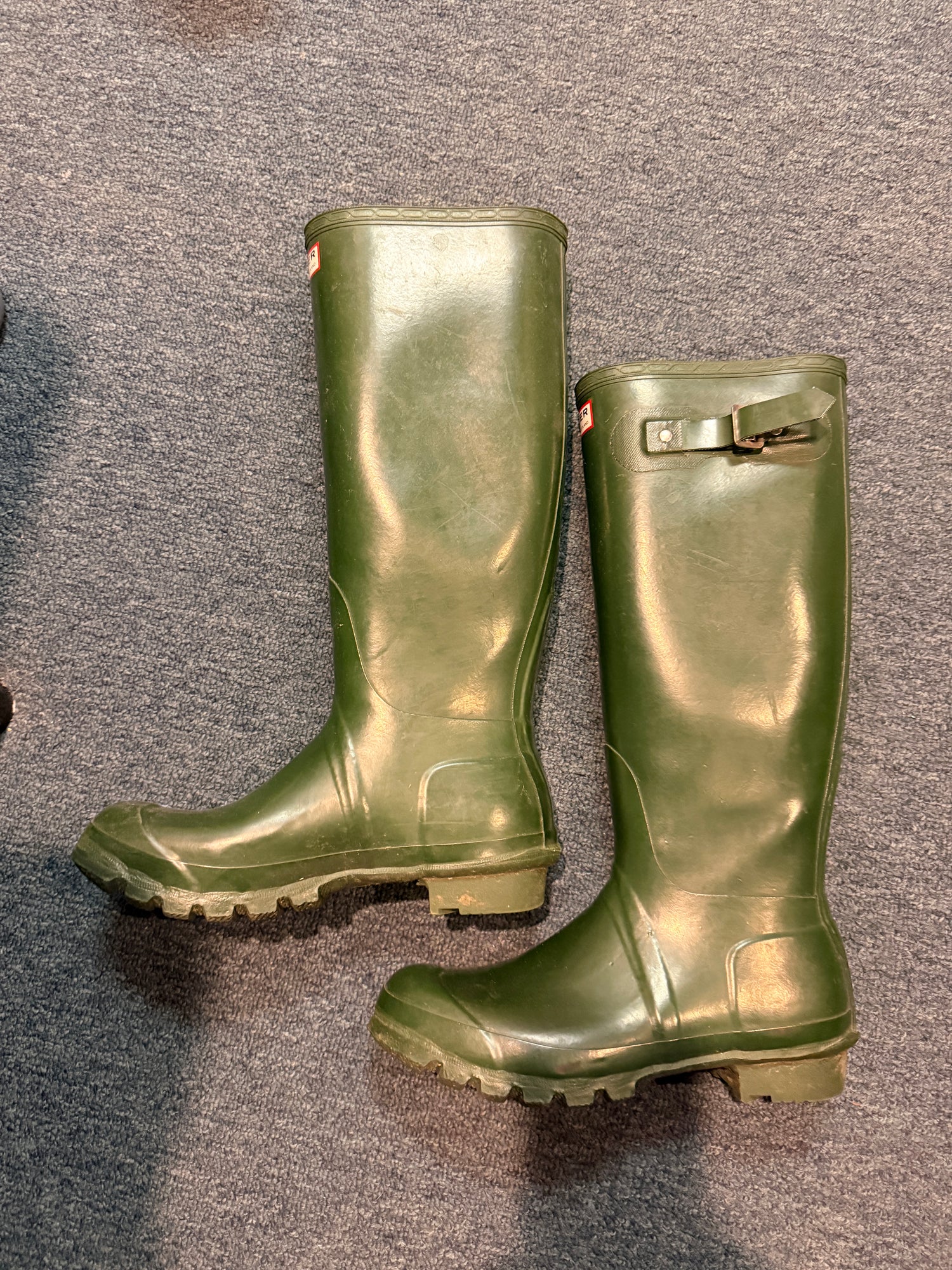 9 Women's Green Hunter Rubber Rain / muck boots
