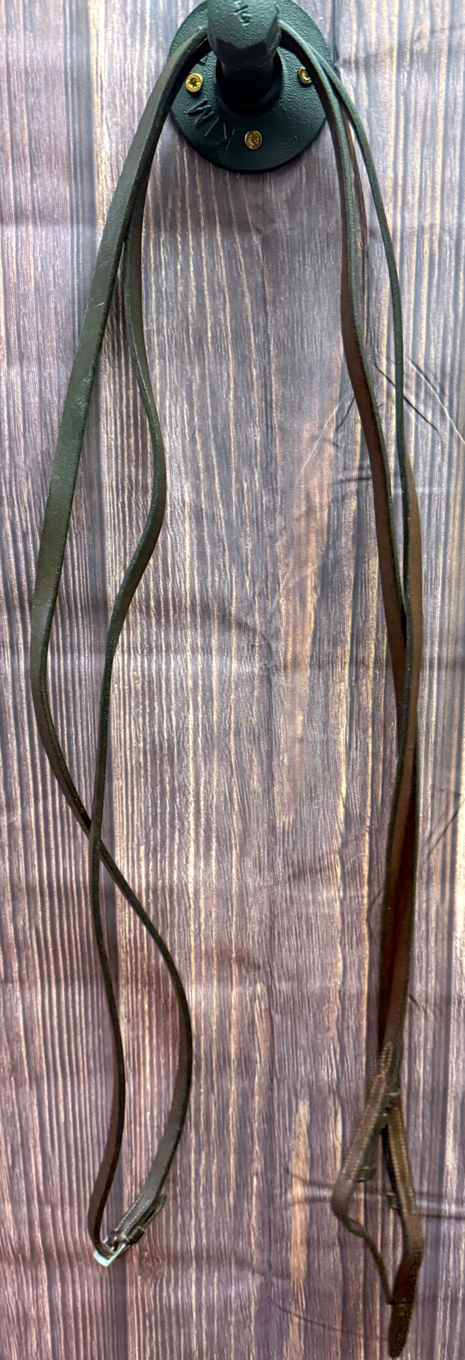 Flat Curb Reins Brown Leather