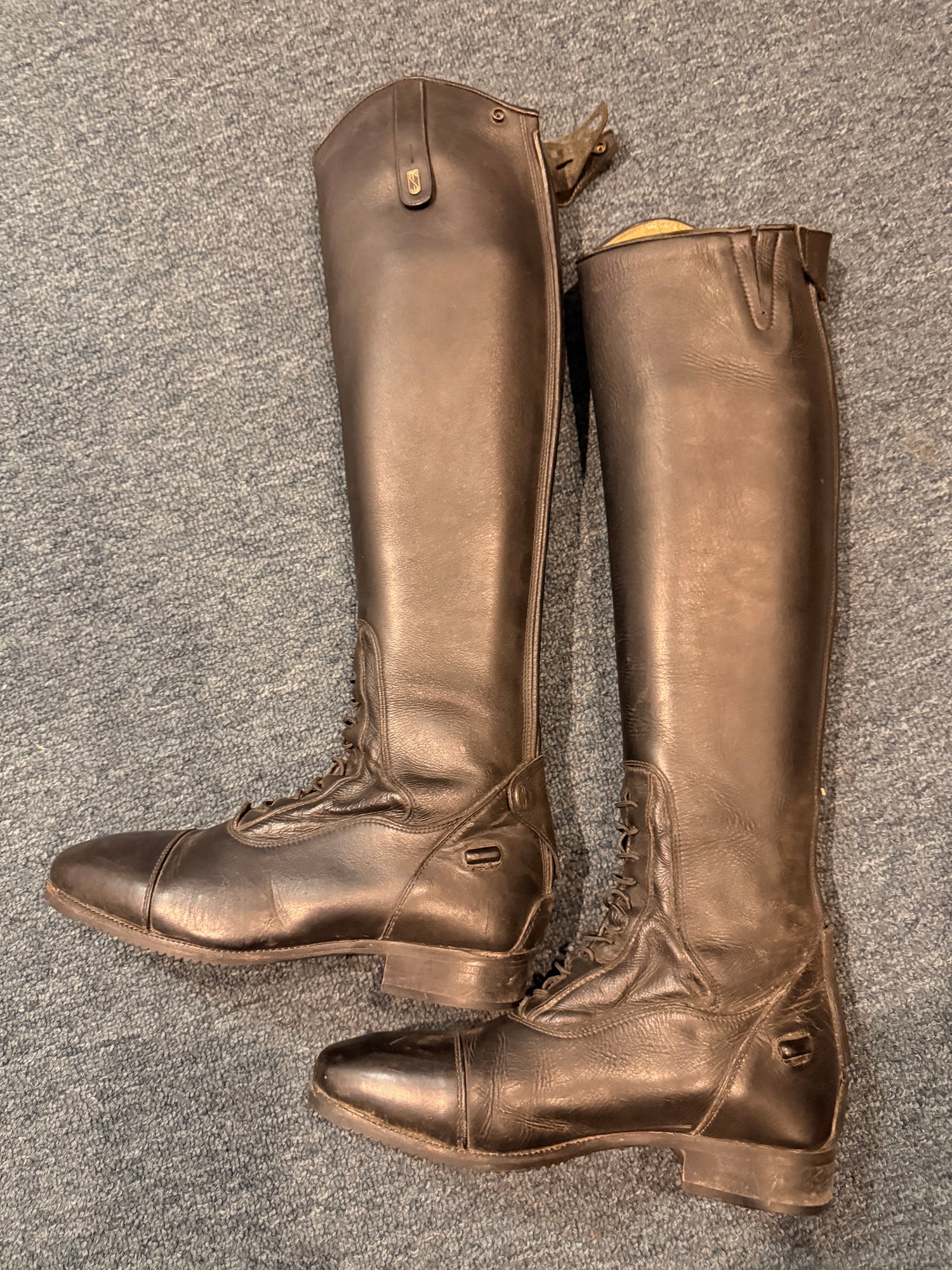 38-XT 7.5 - 8 Women's Da Vinci Black Field Tall Boots by Treadstep