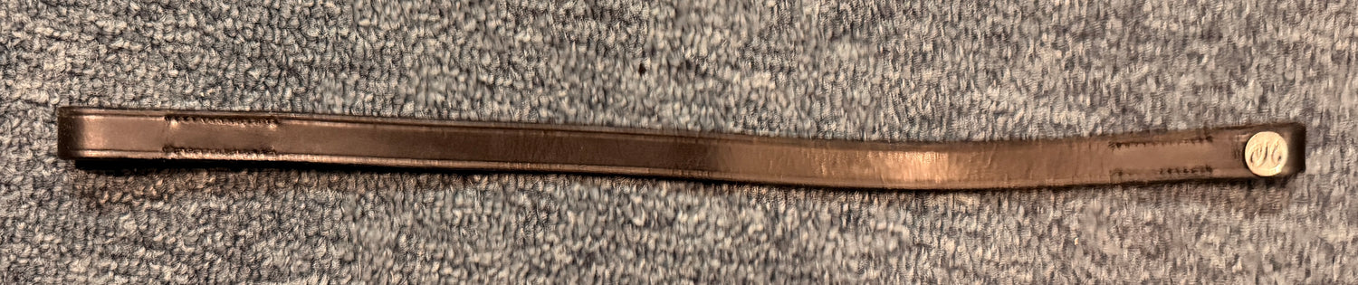 Pony Brow Band Black Leather