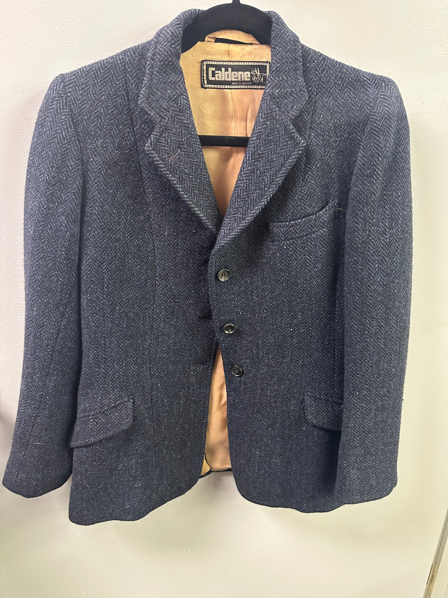 4 or 6 Women's Tweed Hunting Coat Dark Navy