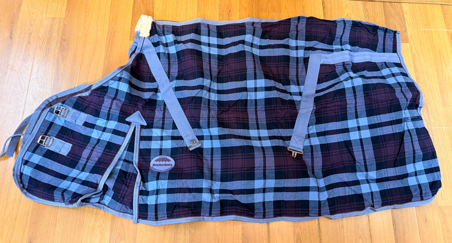 66" Weatherbetta Stable sheet Purple plaid