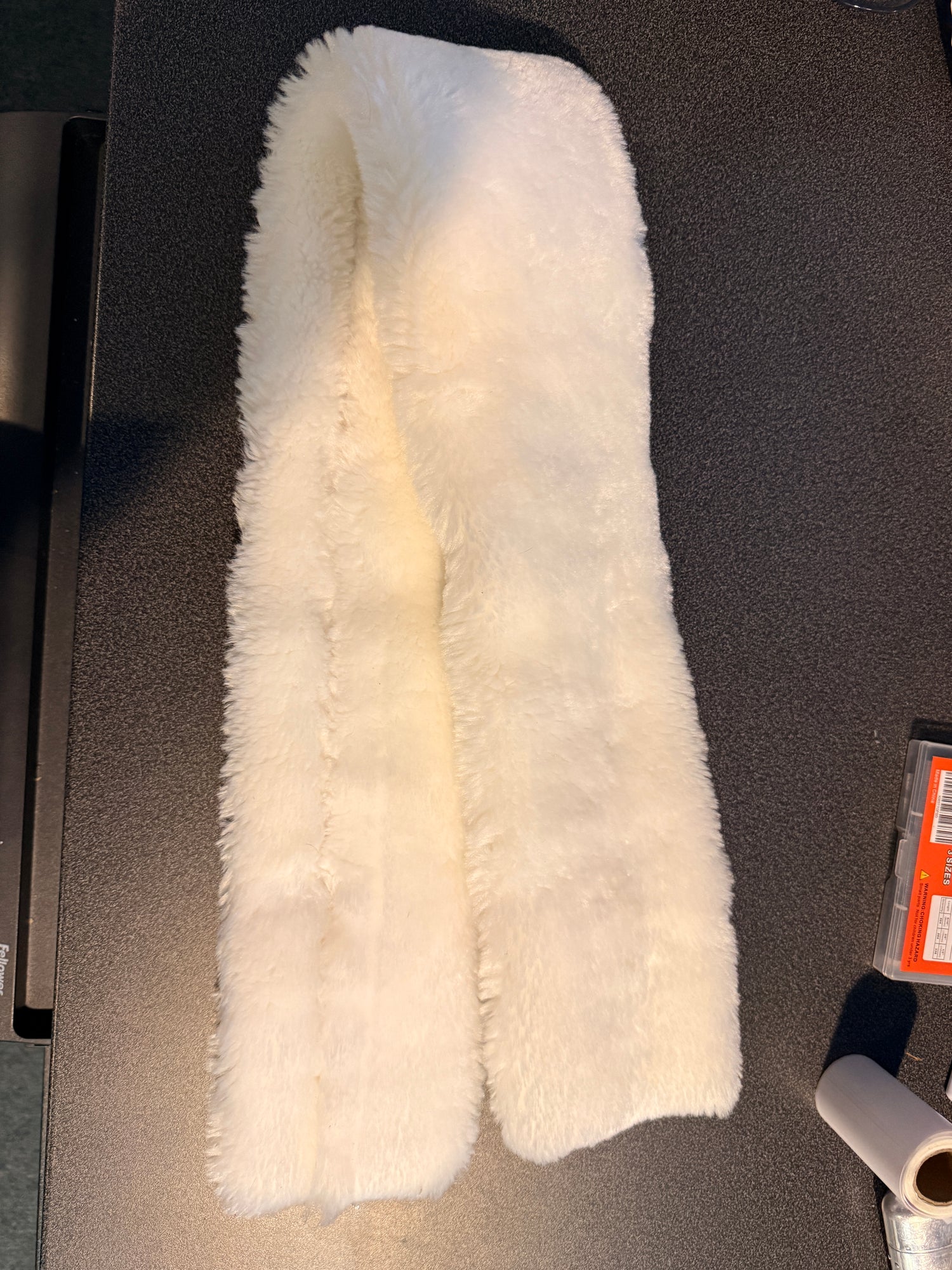 White Fleece Girth Cover