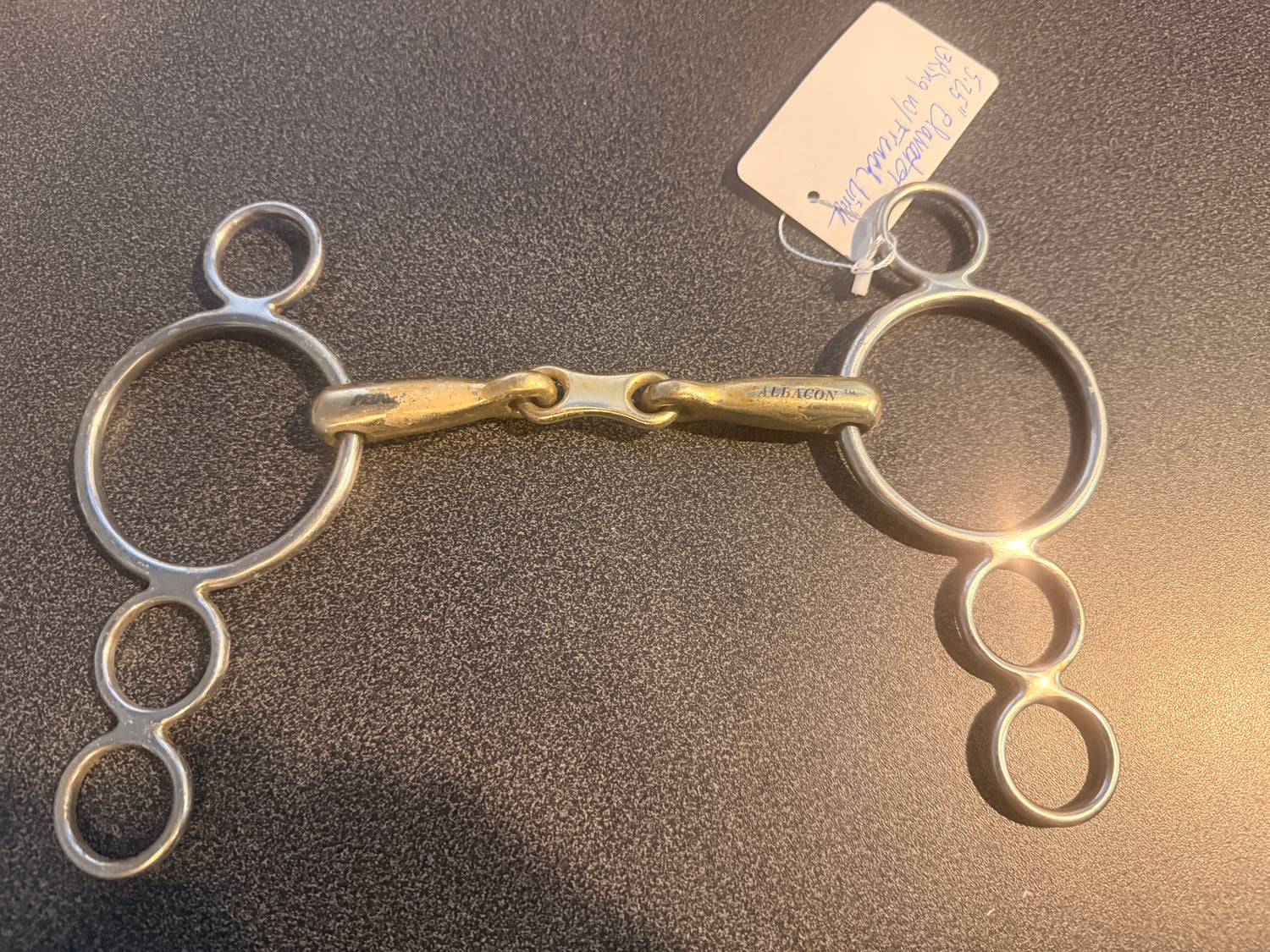 5.25" Albacon Elavator 3 ring w/ dog bone Horse bit