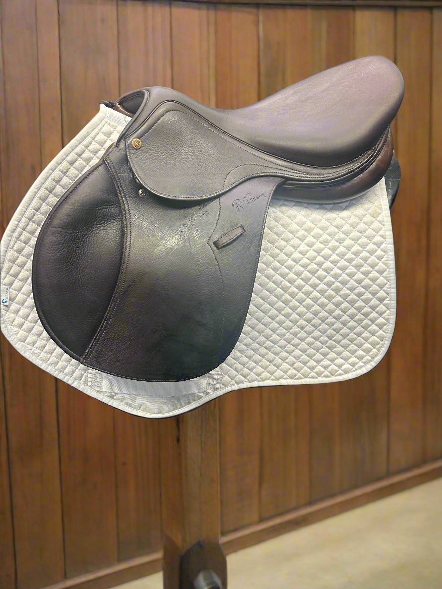 Saddle - Pessoa Rodrigo Changeable gullet English Close contact Saddle 17" seat