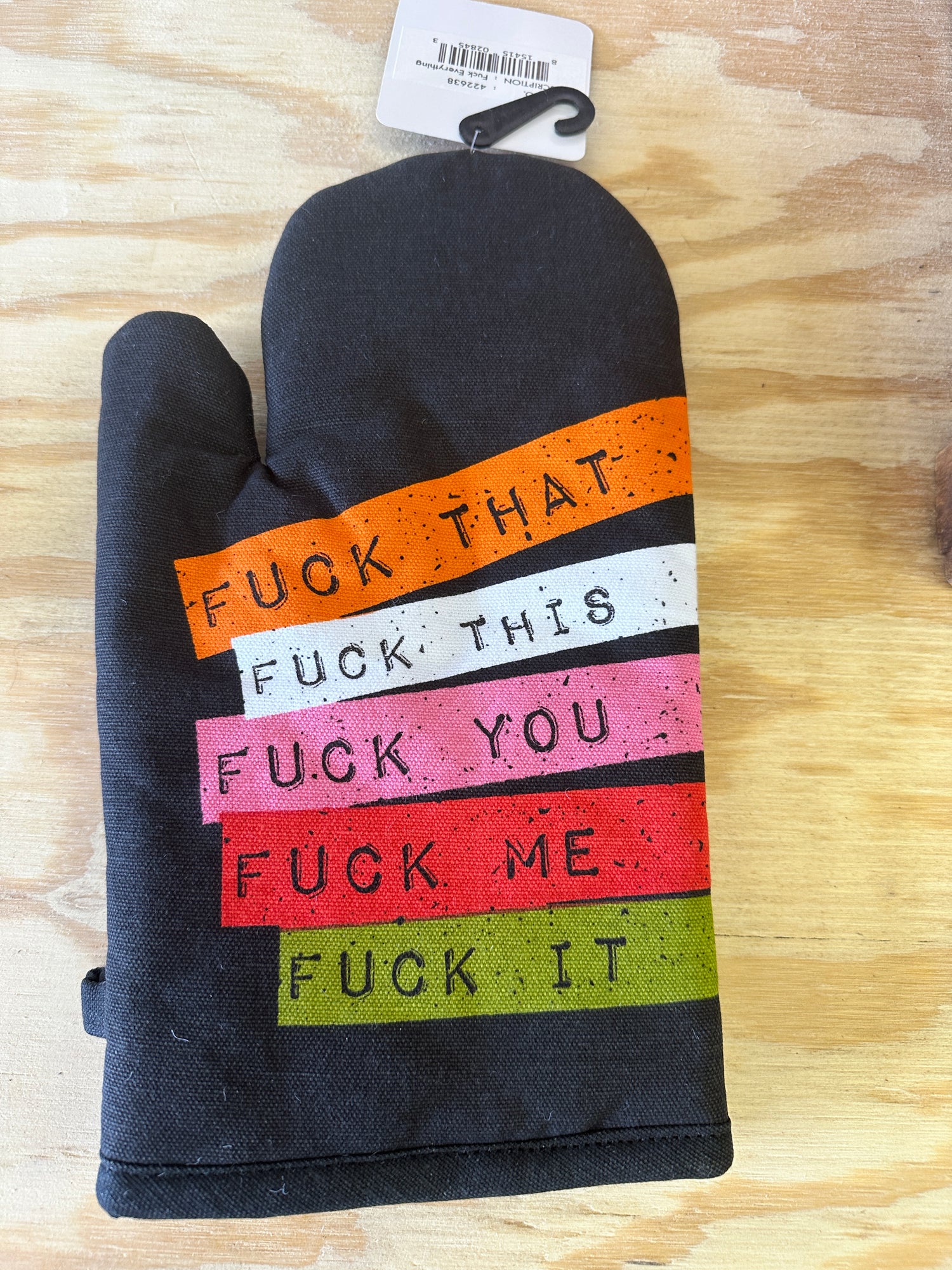 F*ck Everything oven mitt