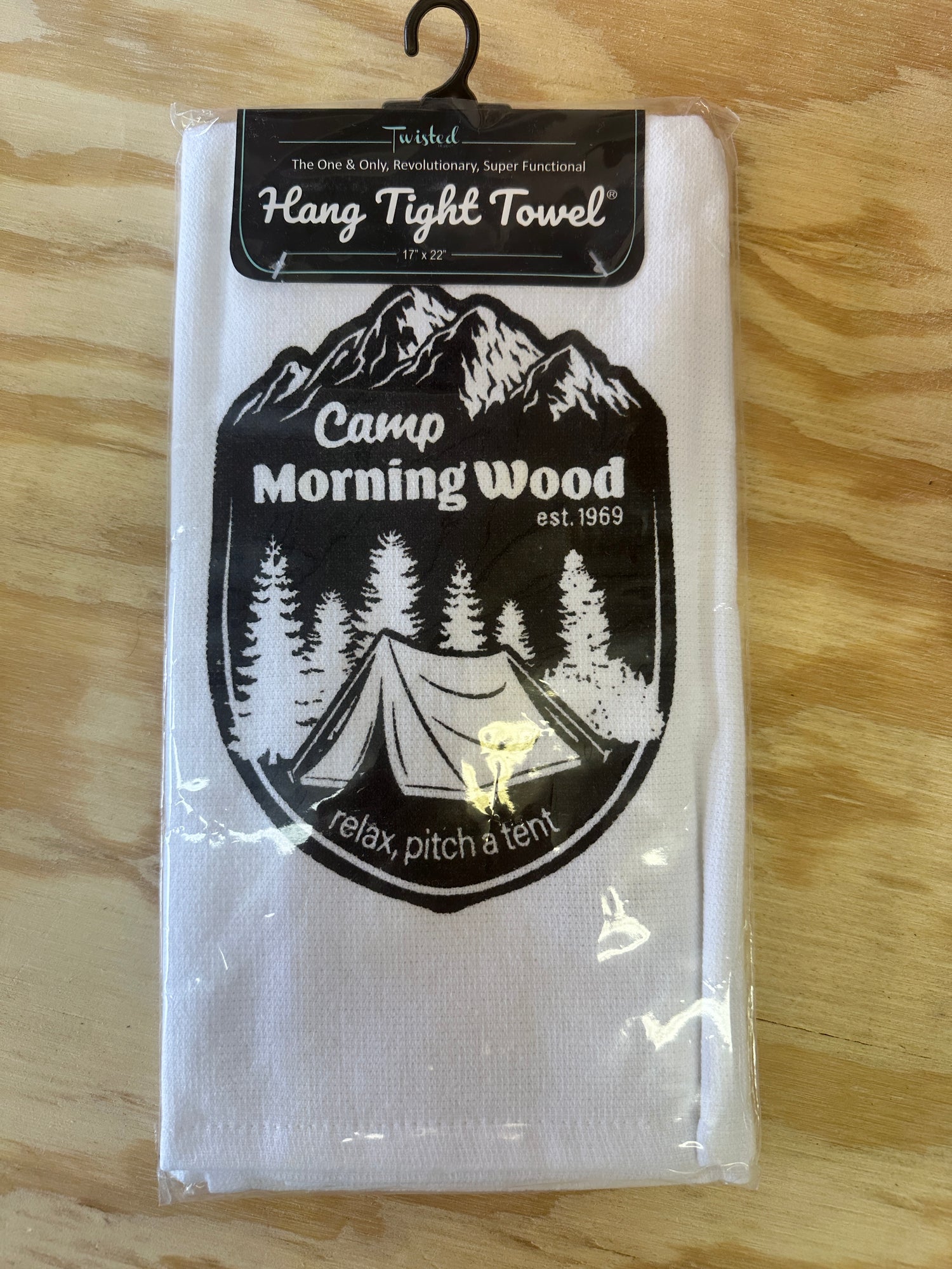 Hang Tight Towel - Camp Morning Wood