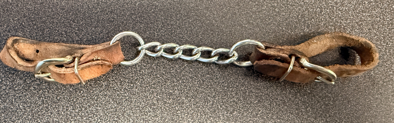 Leather and Chain Curb