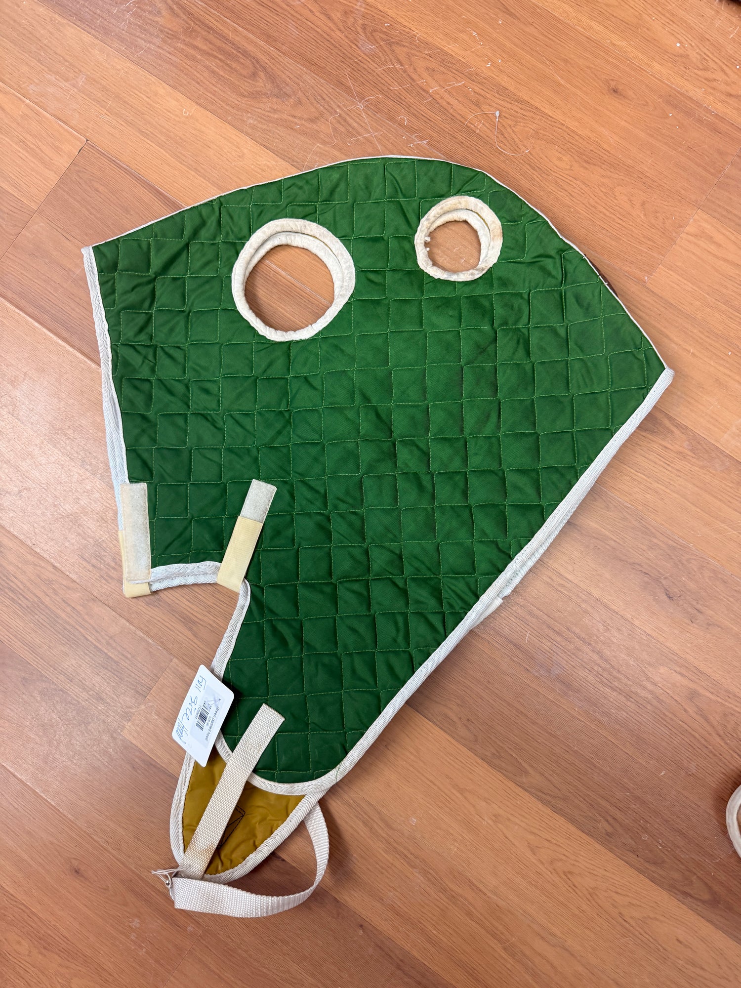 Green padded hood