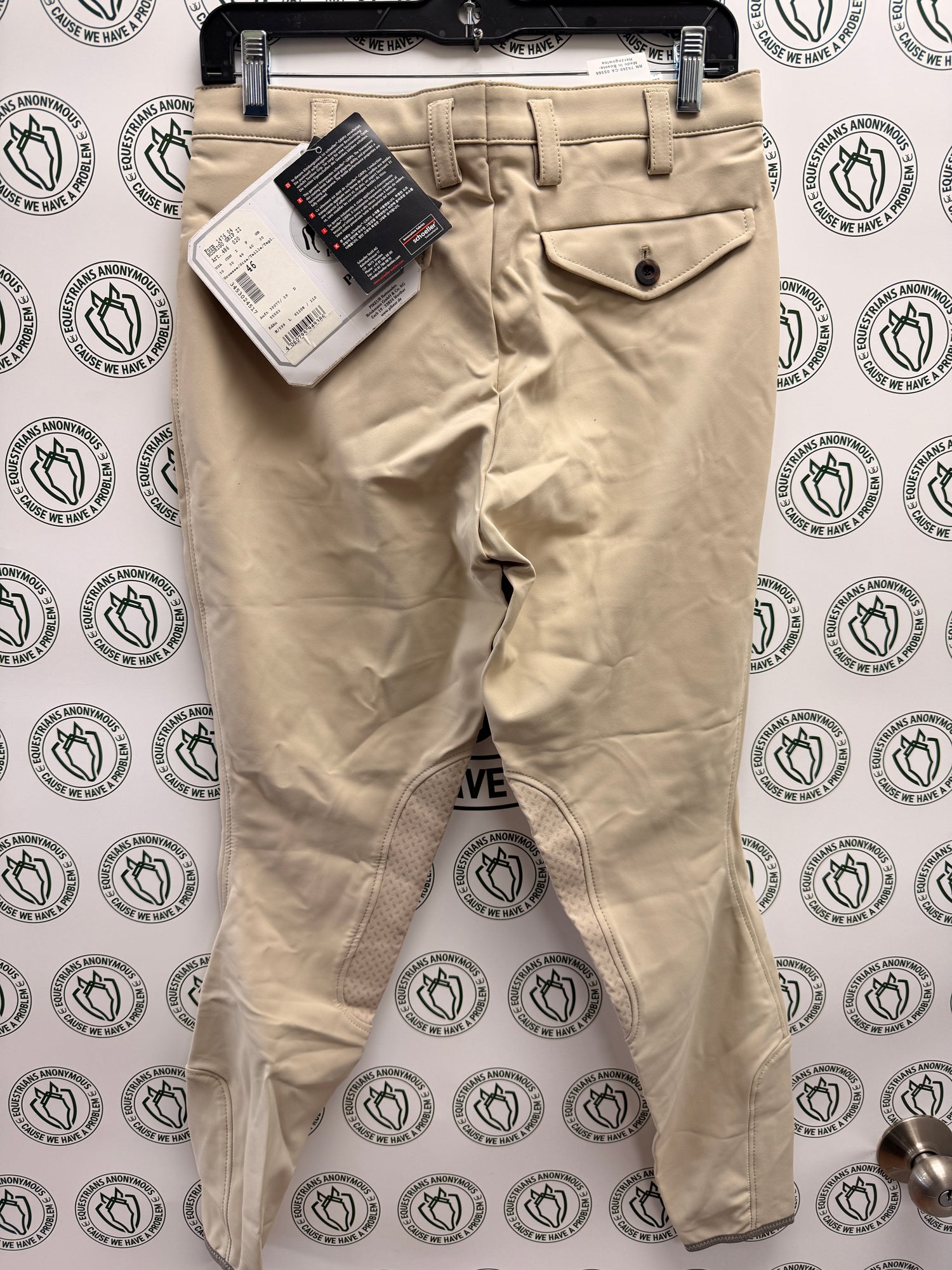 32 Men's Pikeur breech Knee patch Lt. tan
