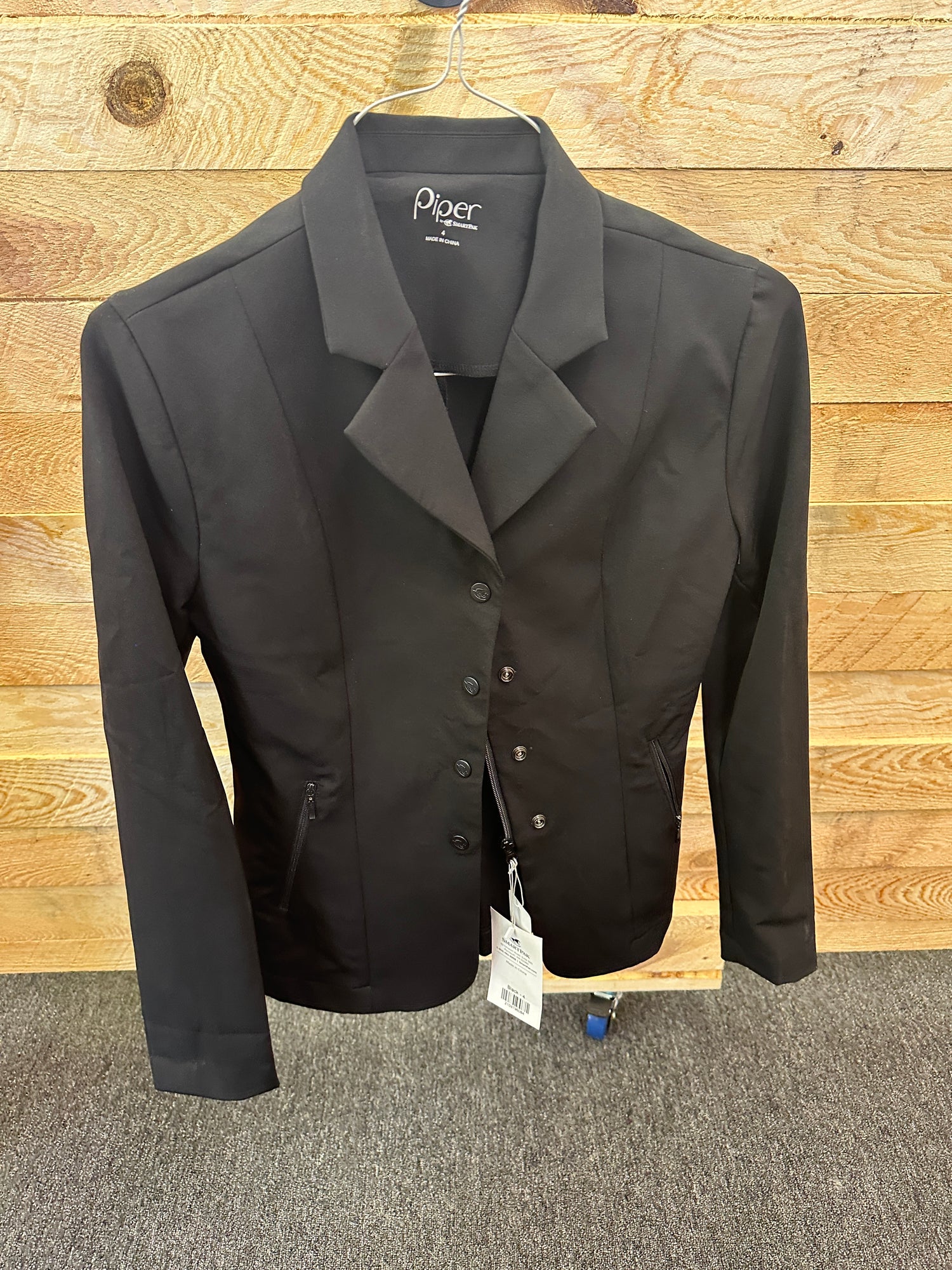 Women's Show Coat - Piper Softshell - Black Coat (New) Size 4
