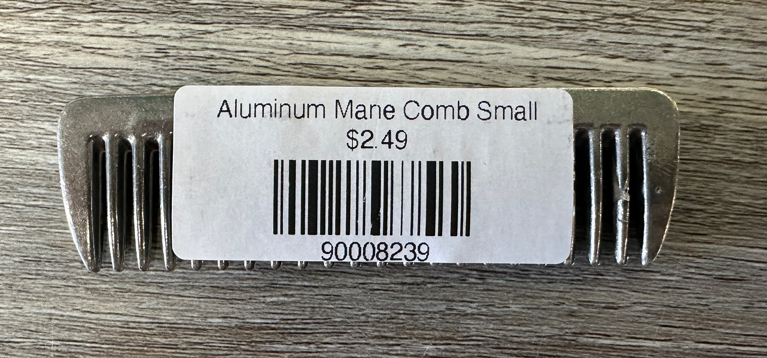 Aluminum Mane Comb Small