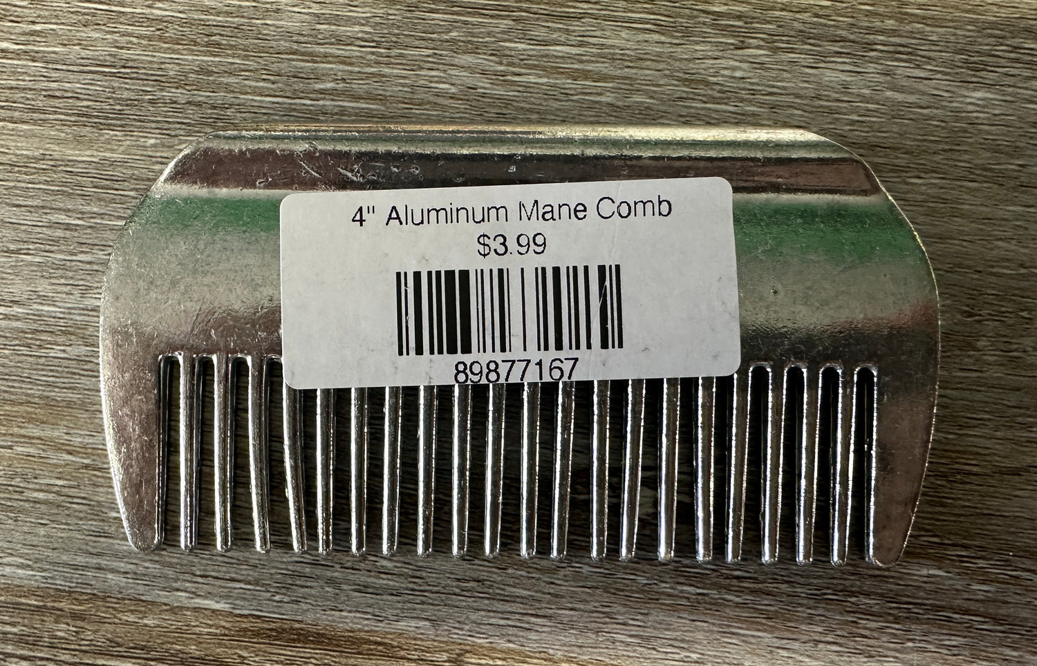 4" Aluminum Mane Comb