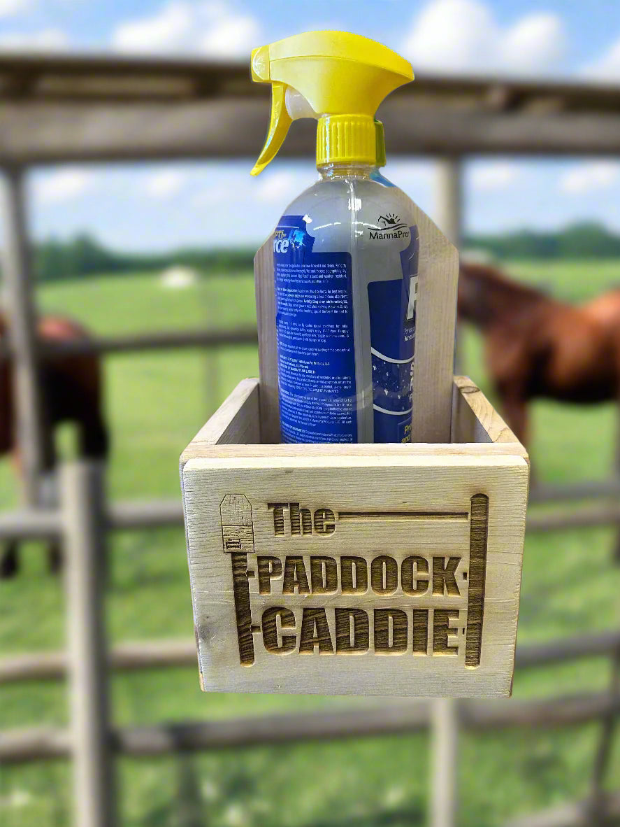 The Paddock Caddie - Stall or Fence Spray Hoof pic holder