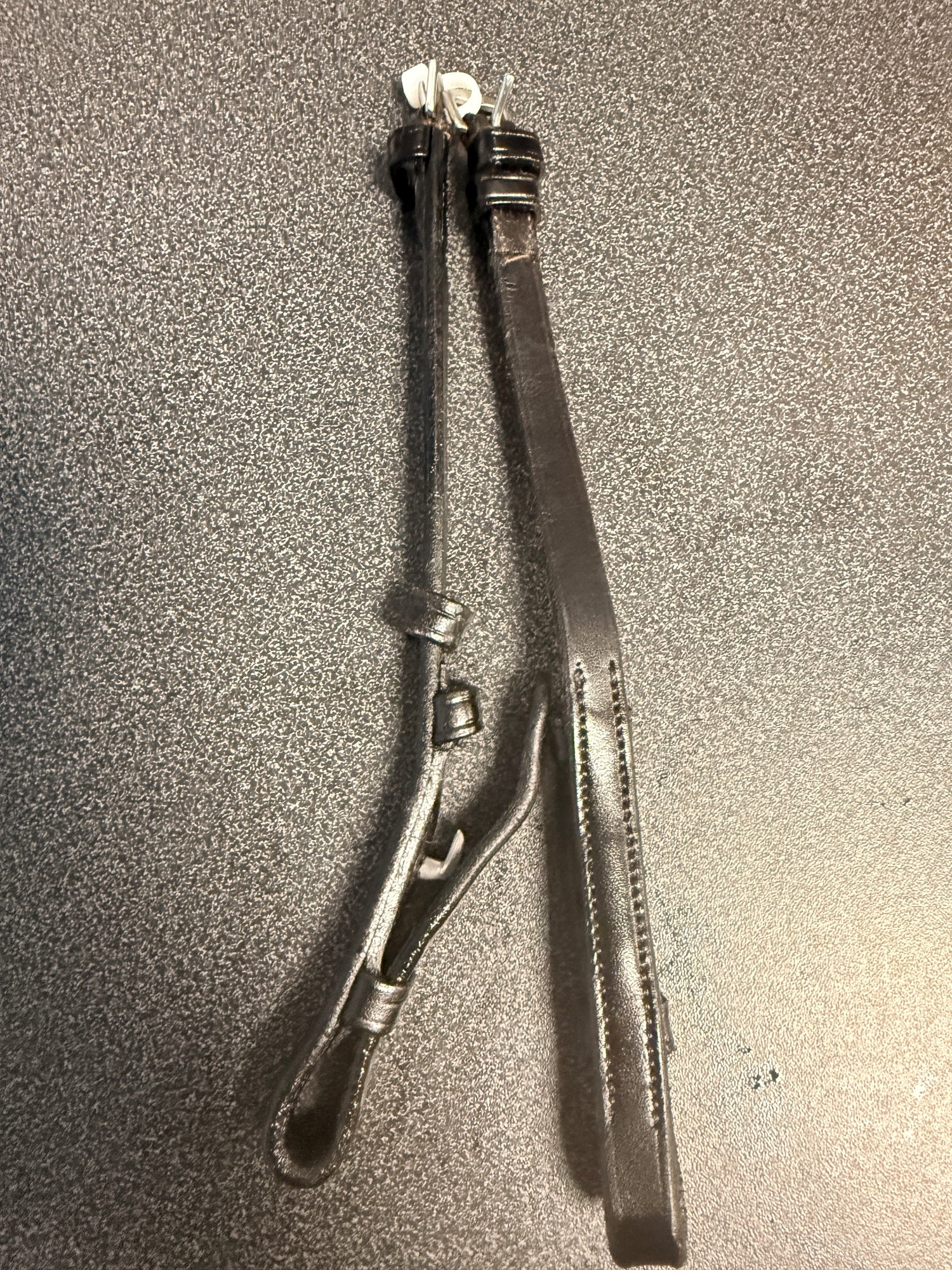 Black Bridle Cheek pieces one pair