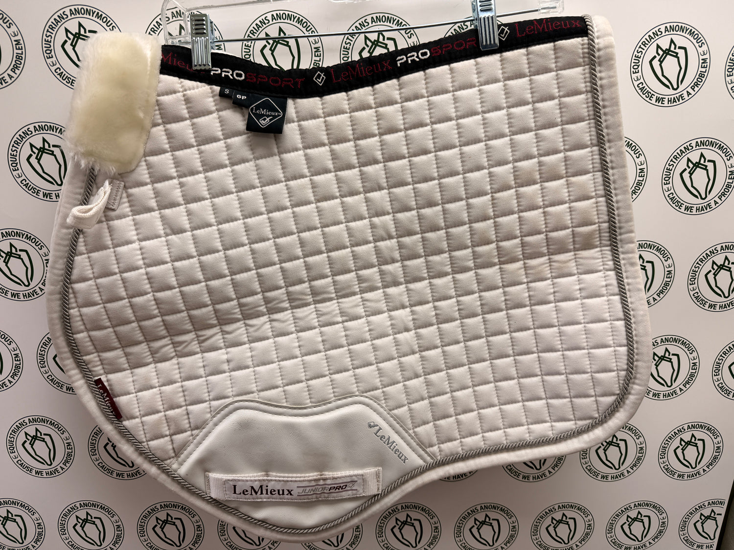 Small GP LeMieux white saddle pad