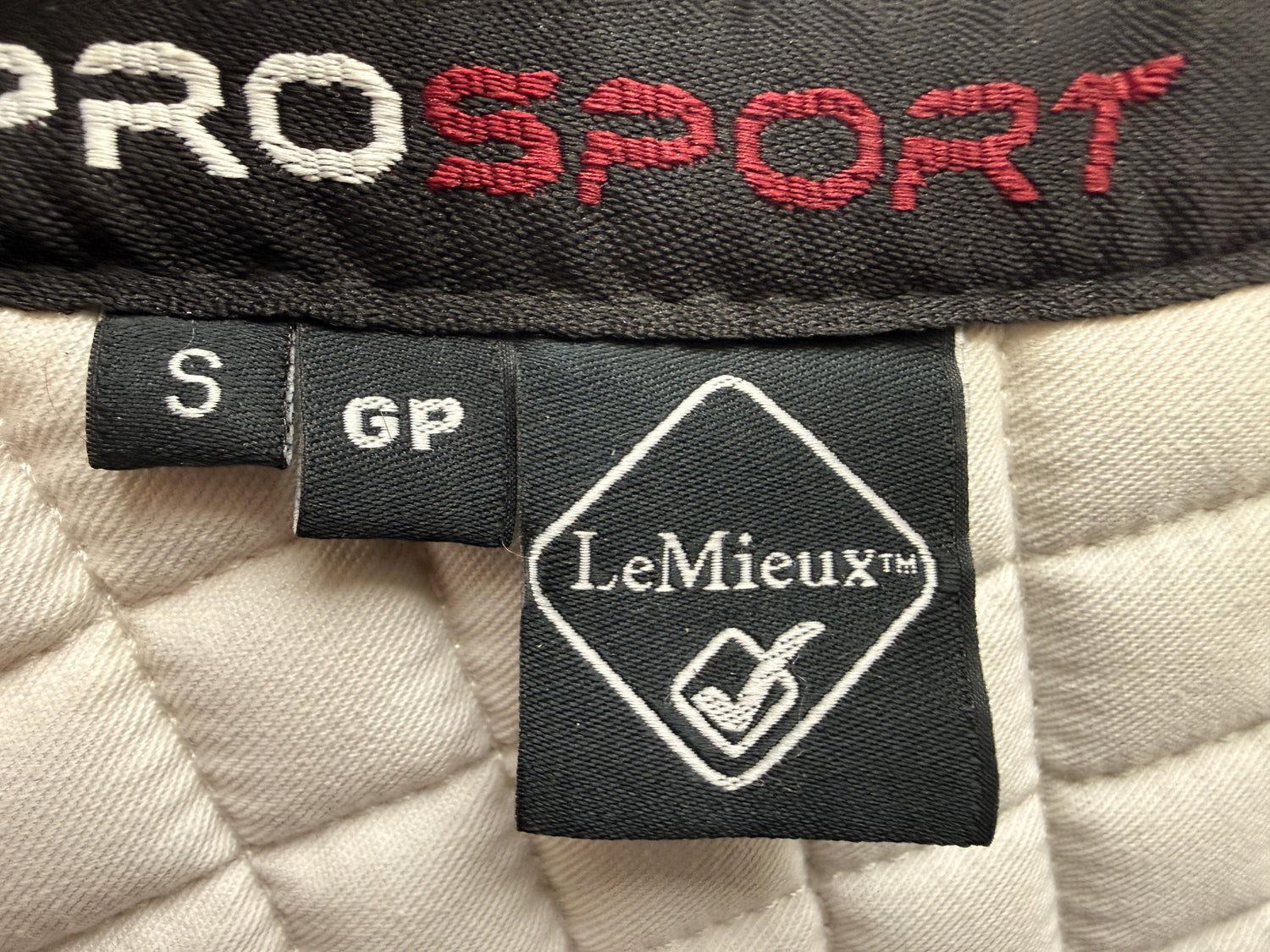 Small GP LeMieux white saddle pad