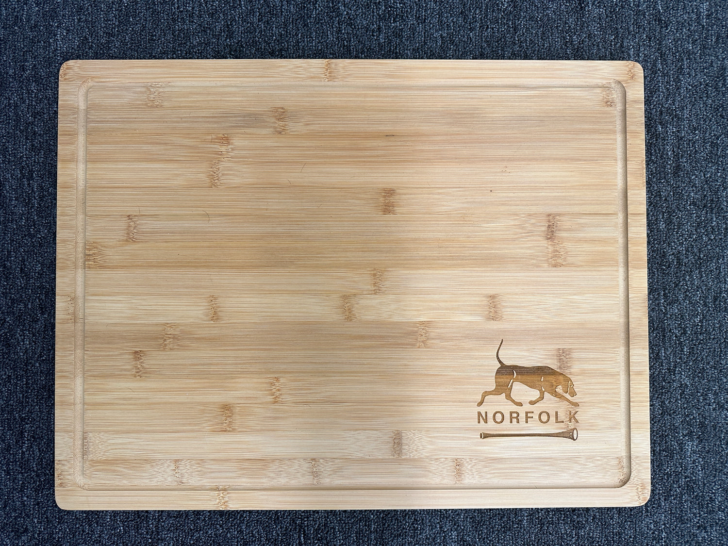 Norfolk Hunt Club - Logo - Large Bamboo Cutting Board