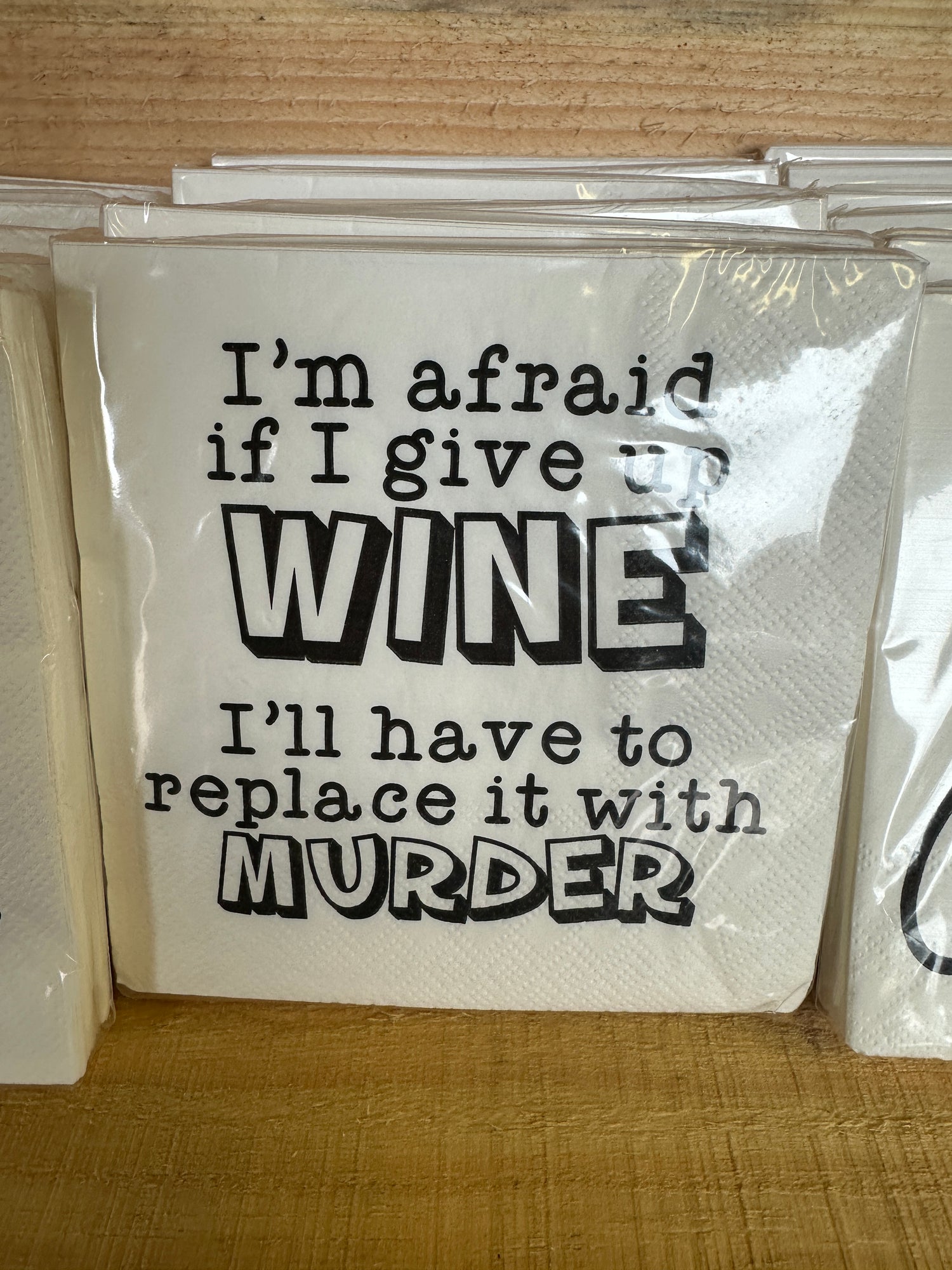 Funny saying napkins