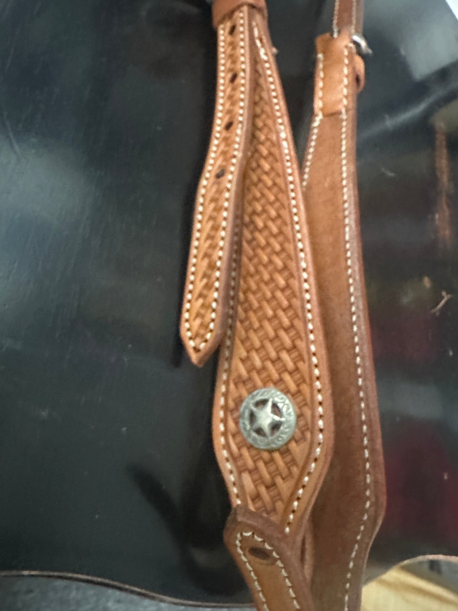 Western Head stalls leather classic