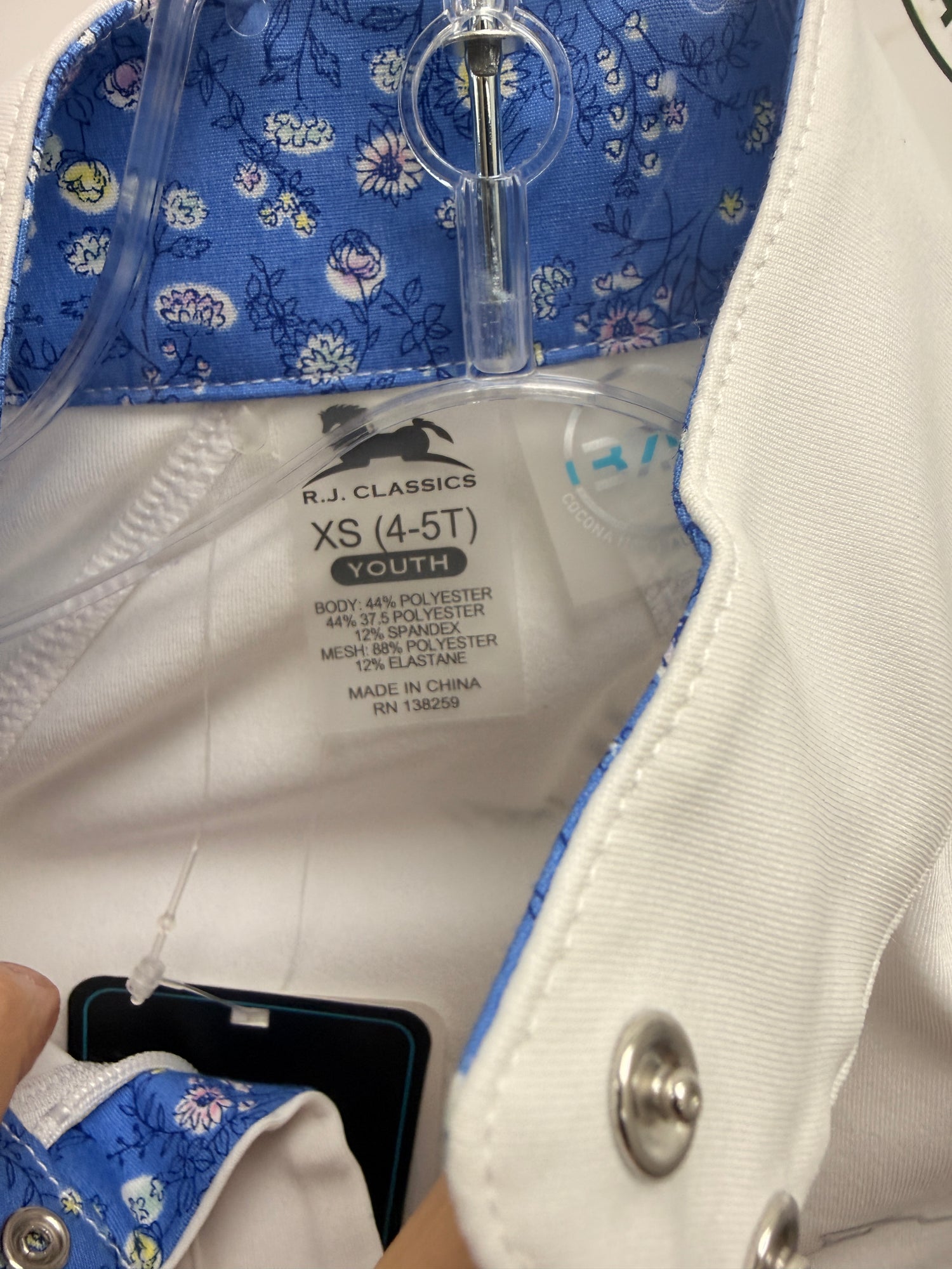 XS Youth RJ Classics Maddie Jr. Show Shirt LS