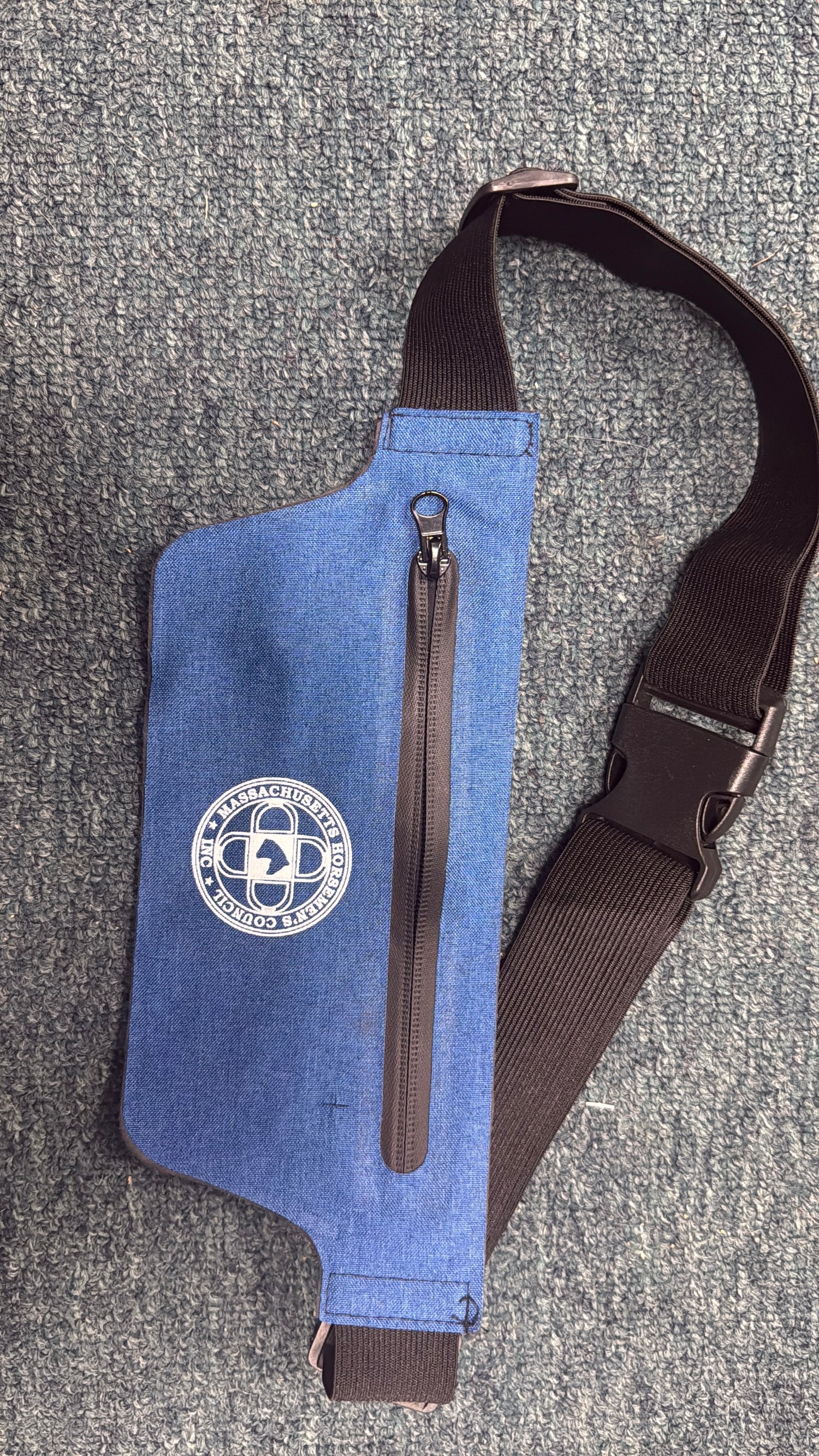 blue fanny pack Mass Horsemen's council print