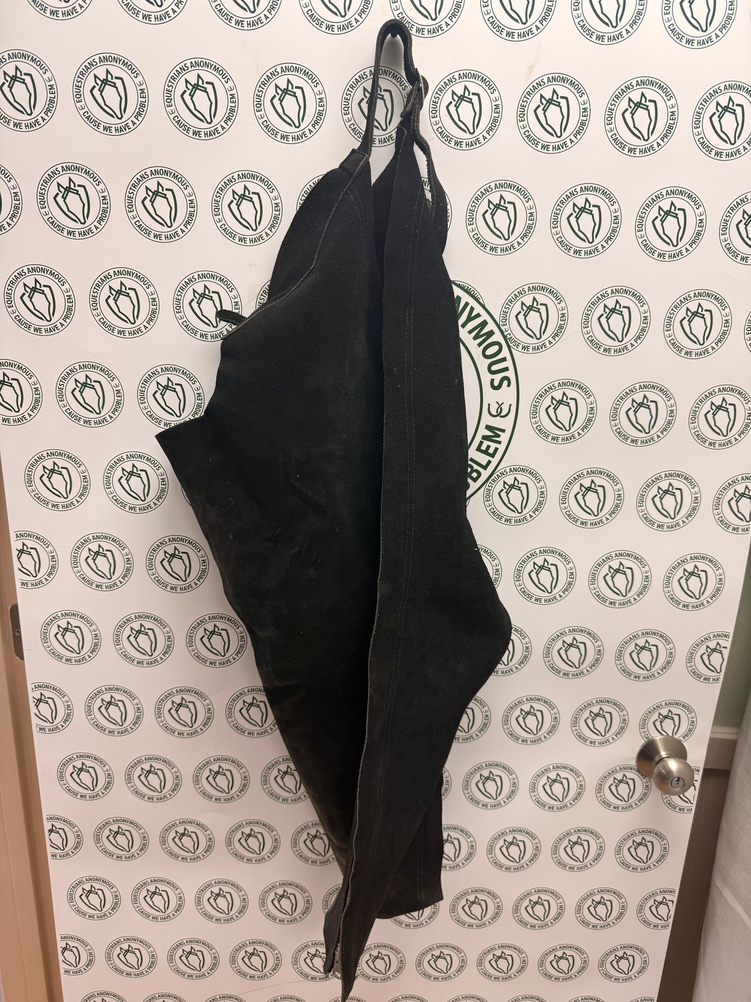 Med Barnstable Black Chaps No Fringe Suede