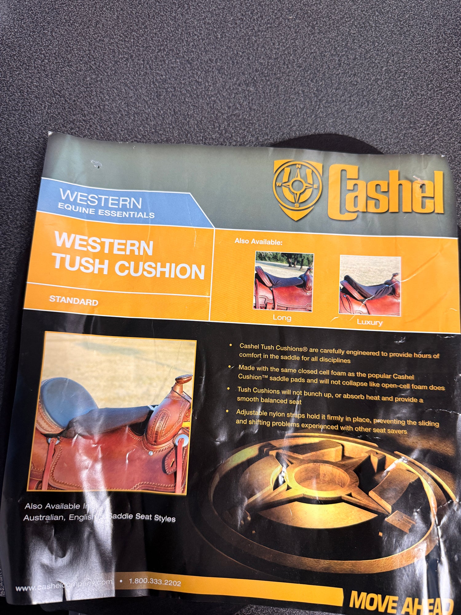 Cashel Western tush Cushion Standard