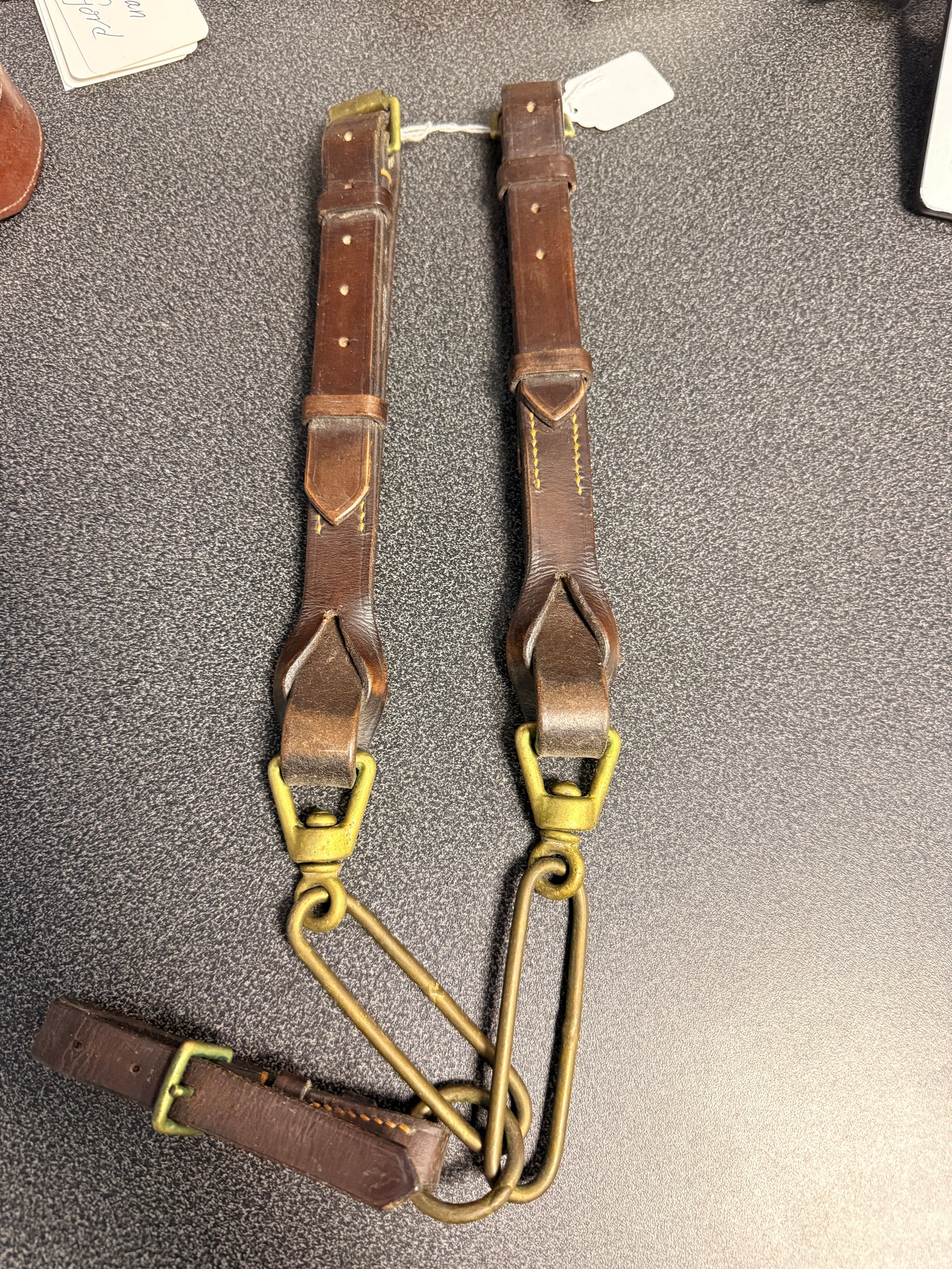 Horse brass chest plate leather