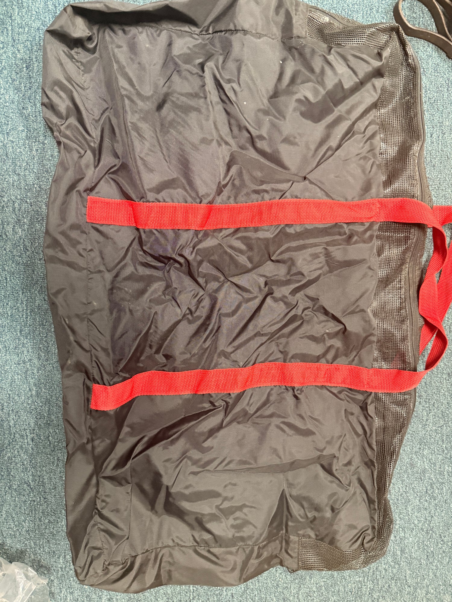 Square Black and red Saddle pad bag