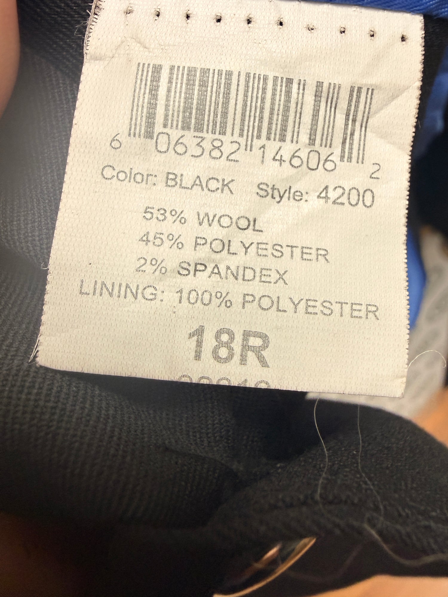 18R Black Dressage Coat