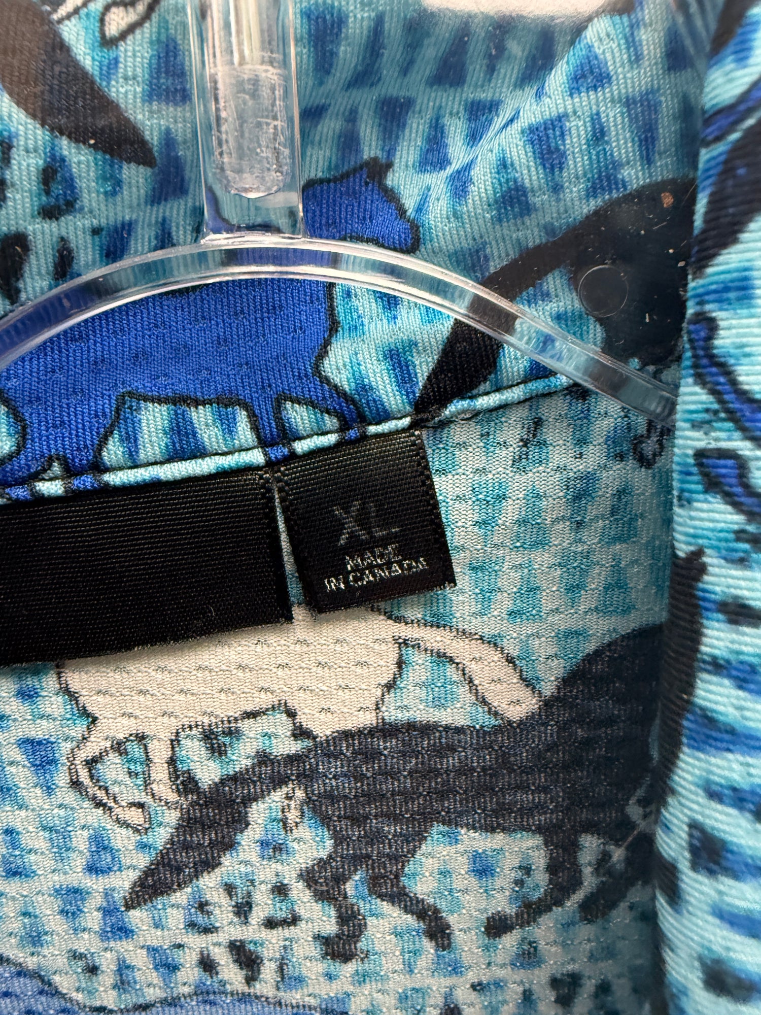 XL Women's Kerrits Quarter zip Blue Horse Print